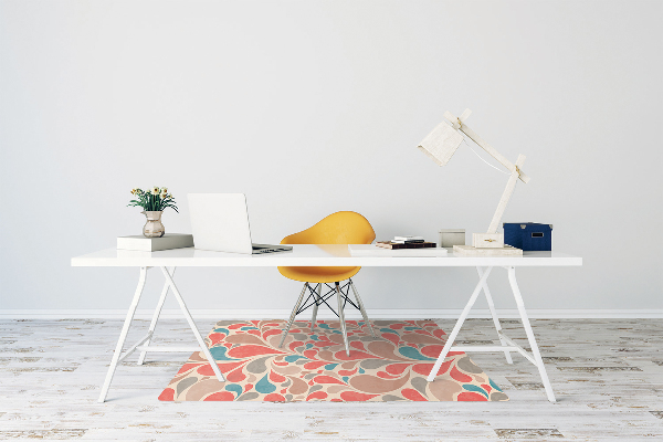 Alfombra para silla de escritorio Lágrimas coloridas