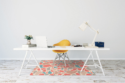 Alfombra para silla de escritorio Lágrimas coloridas