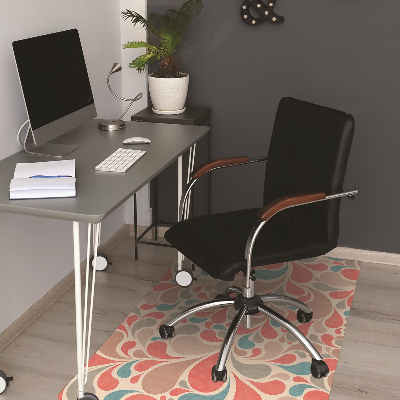 Alfombra para silla de escritorio Lágrimas coloridas