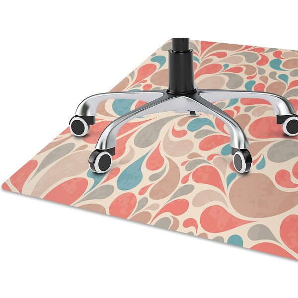 Alfombra para silla de escritorio Lágrimas coloridas