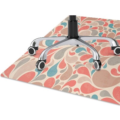 Alfombra para silla de escritorio Lágrimas coloridas