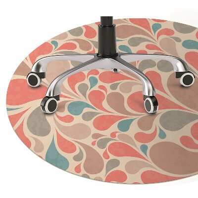 Alfombra para silla de escritorio Lágrimas coloridas