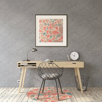 Alfombra para silla de escritorio Lágrimas coloridas