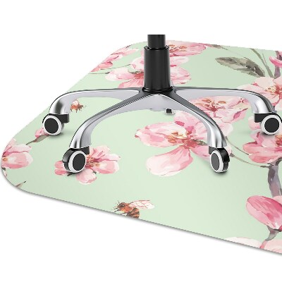 Alfombra para silla de escritorio Flores de cerezo