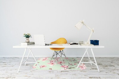 Alfombra para silla de escritorio Flores de cerezo