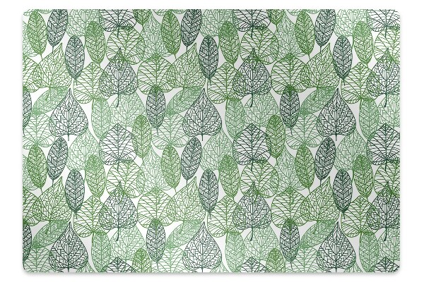 Alfombra silla ordenador Hojas del bosque