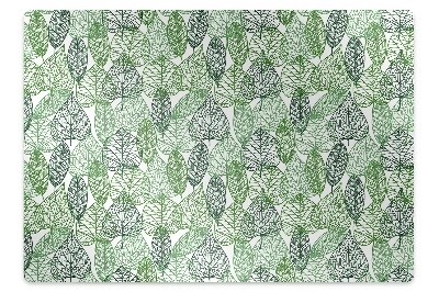 Alfombra silla ordenador Hojas del bosque