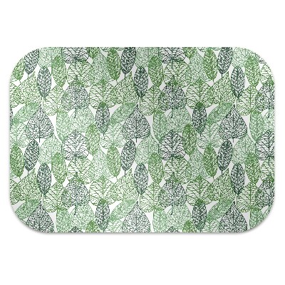 Alfombra silla ordenador Hojas del bosque