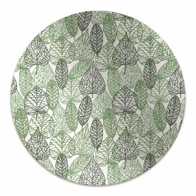 Alfombra silla ordenador Hojas del bosque