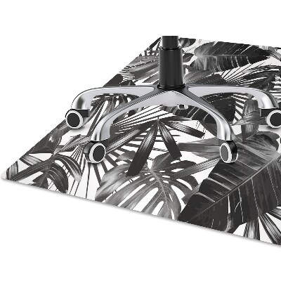 Alfombra silla ordenador Hojas oscuras