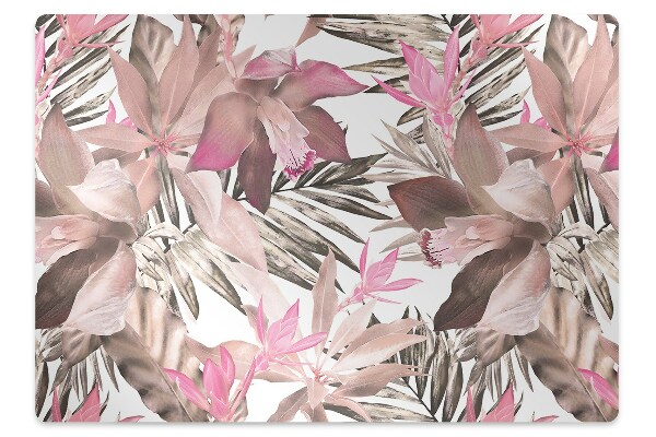Alfombra silla ordenador Rosa tropical