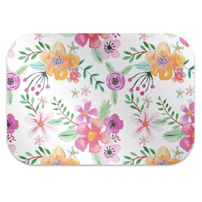 Alfombra silla escritorio Dibujo de flores
