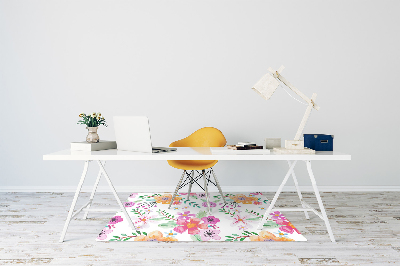 Alfombra silla escritorio Dibujo de flores
