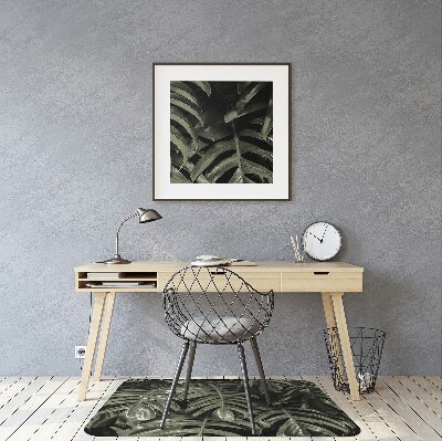 Alfombra para silla de escritorio Hojas de banana