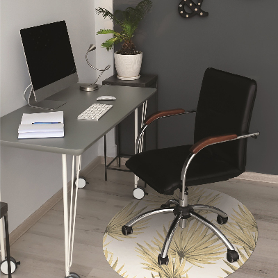 Alfombra para silla de escritorio Hojas tropicales