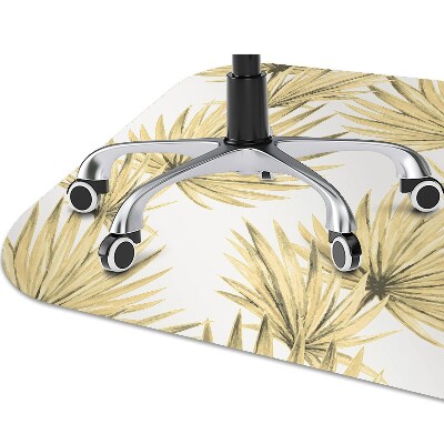 Alfombra para silla de escritorio Hojas tropicales