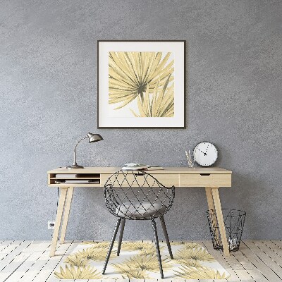 Alfombra para silla de escritorio Hojas tropicales