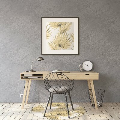 Alfombra para silla de escritorio Hojas tropicales