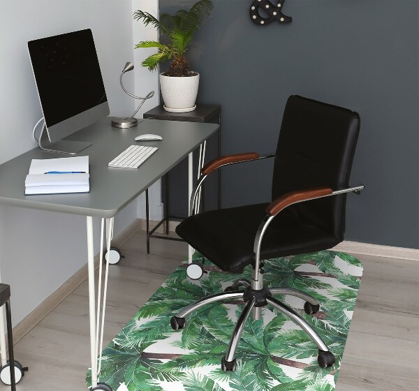 Alfombra para silla de escritorio Palmeras tropicales