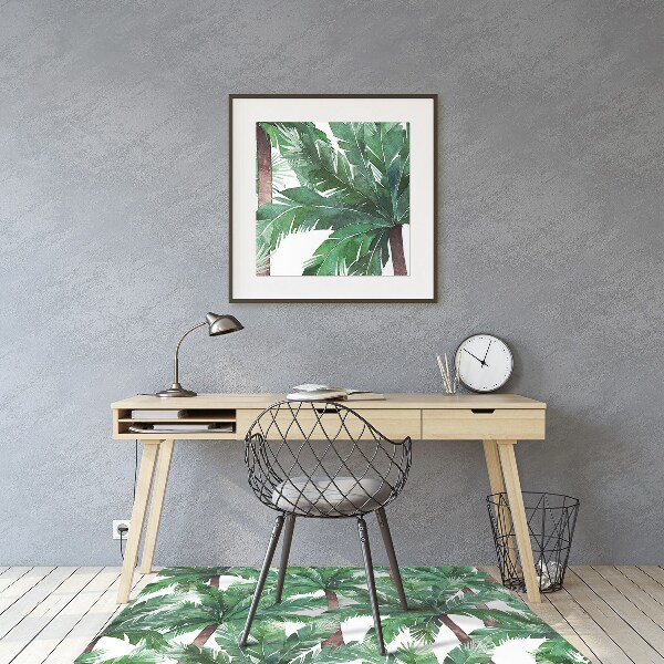 Alfombra para silla de escritorio Palmeras tropicales