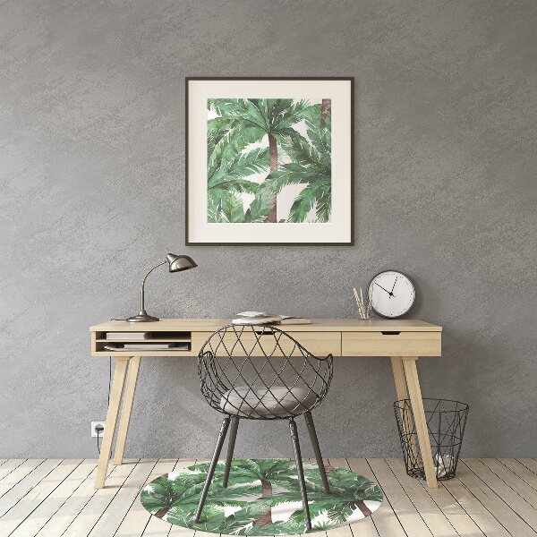 Alfombra para silla de escritorio Palmeras tropicales