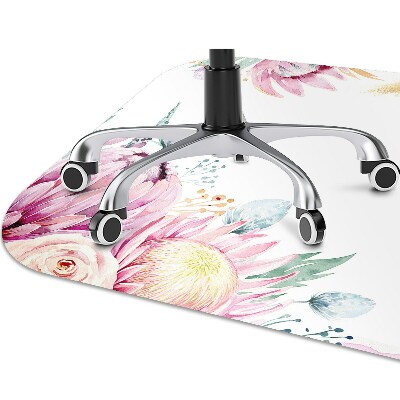 Alfombra silla ordenador Marco floral
