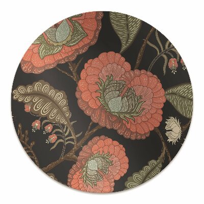 Alfombra silla ordenador Flores retro