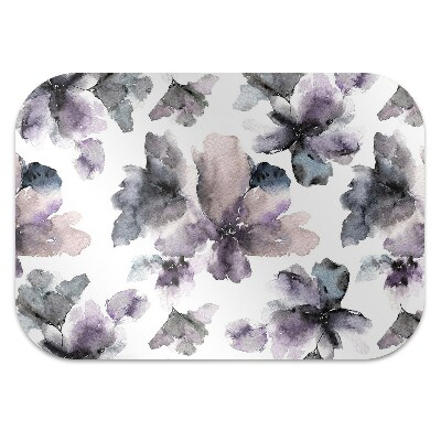 Alfombra silla ordenador Flores oscuras
