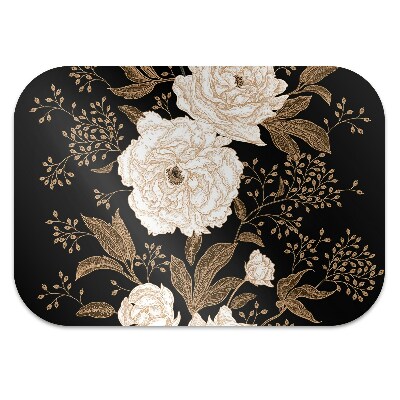 Alfombra para silla de escritorio Rosas de estilo retro
