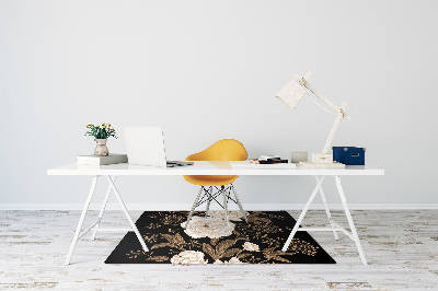 Alfombra para silla de escritorio Rosas de estilo retro