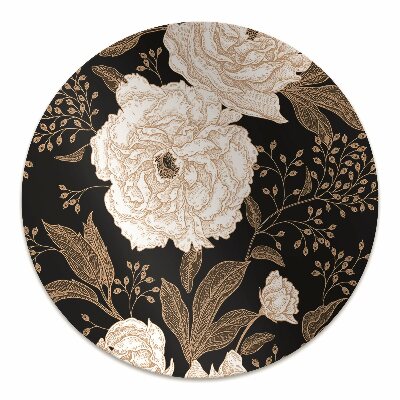 Alfombra para silla de escritorio Rosas de estilo retro