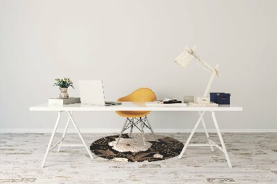 Alfombra para silla de escritorio Rosas de estilo retro