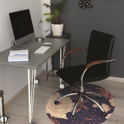 Alfombra para silla de escritorio Rose con rowan