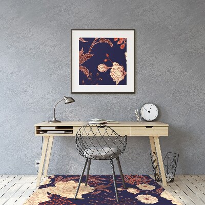 Alfombra para silla de escritorio Rose con rowan