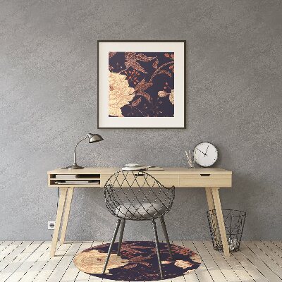 Alfombra para silla de escritorio Rose con rowan