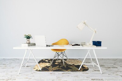 Alfombra silla ordenador Peonía blanca