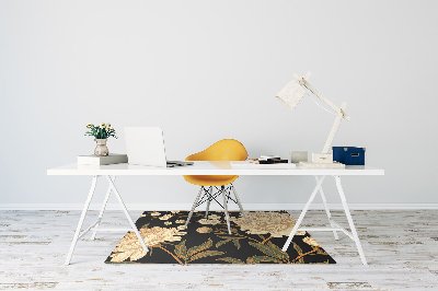 Alfombra silla ordenador Peonía blanca