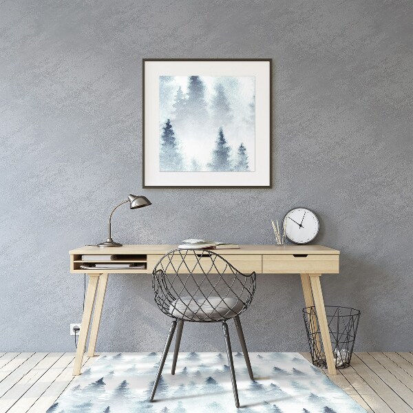 Alfombra silla ordenador Bosque nebuloso