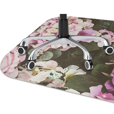 Alfombra silla ordenador Flores barrocas