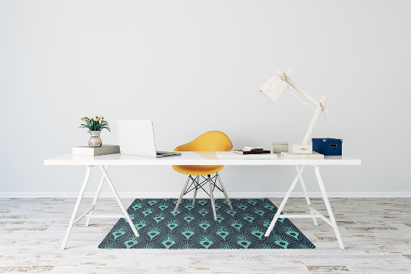 Alfombra silla ordenador Diseño de neón