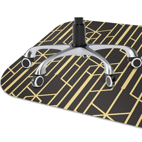 Alfombrilla para silla de escritorio Lineasamarillas