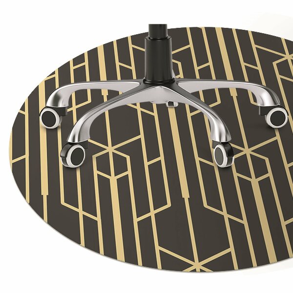 Alfombrilla para silla de escritorio Lineasamarillas