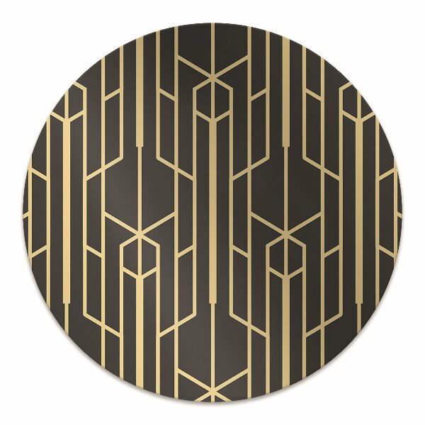Alfombrilla para silla de escritorio Lineasamarillas
