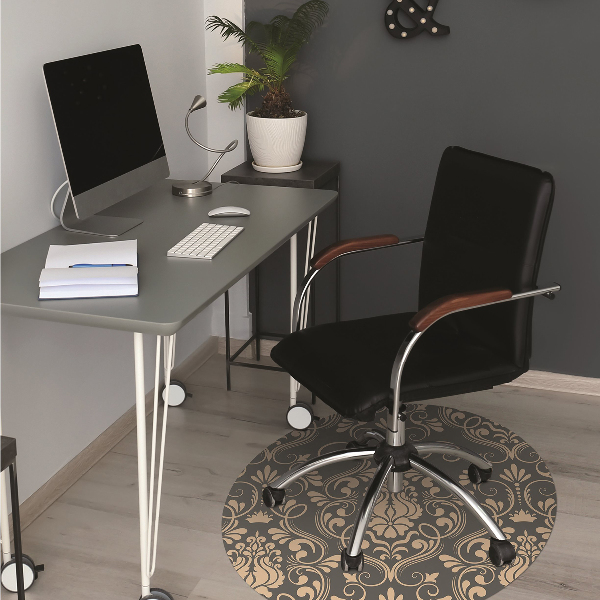Alfombra para silla de escritorio Ornamento dorado
