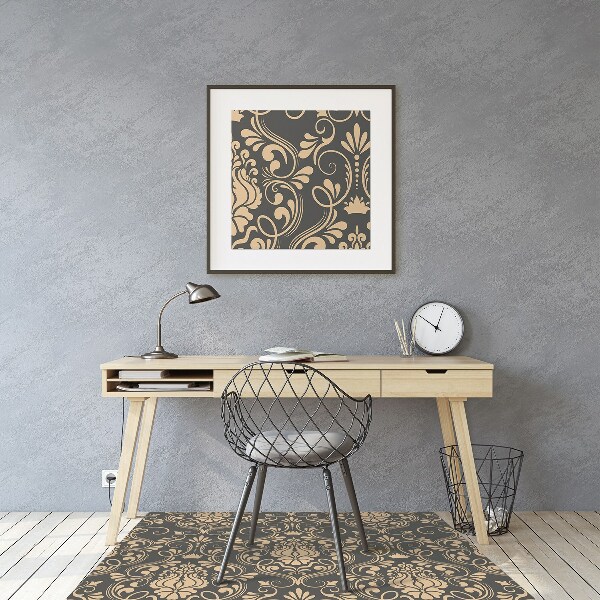 Alfombra para silla de escritorio Ornamento dorado