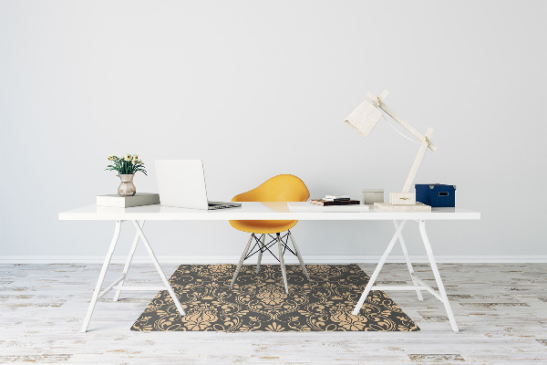 Alfombra para silla de escritorio Ornamento dorado