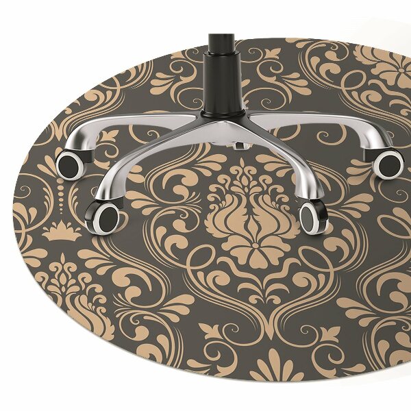 Alfombra para silla de escritorio Ornamento dorado