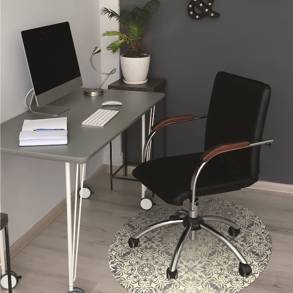 Alfombrilla para silla de escritorio Patrón floral
