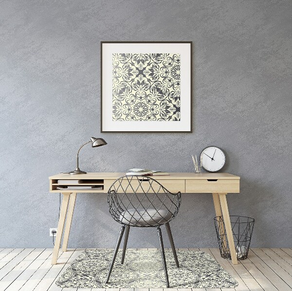 Alfombrilla para silla de escritorio Patrón floral