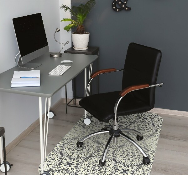 Alfombrilla para silla de escritorio Patrón floral